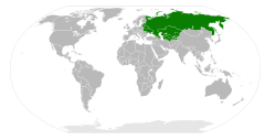 Location of Soviet Union