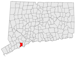 Location in Connecticut