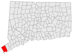 Location in Connecticut