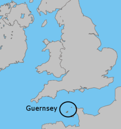 Location of Guernsey