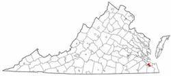 Location in the Commonwealth of Virginia