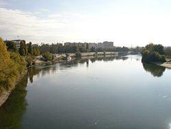 View of the Dniester river in Tiraspol