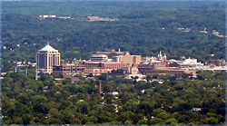 Downtown Wausau from Rib Mountain