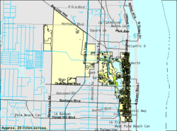 U.S. Census Bureau map showing city limits