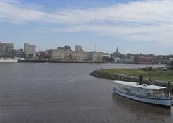 Wilmington as seen from the USS North Carolina