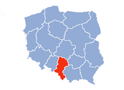 Location within Poland