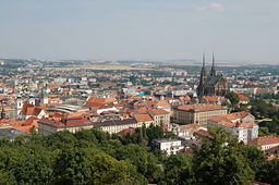 none View of Brno from the castle Špilberk.