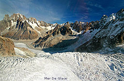 none Mont Blanc area, Mer de Glace in foreground