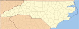 Location of Chapel Hill in North Carolina