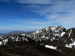 none Jbel Toubkal in Toubkal National Park in the High Atlas