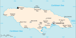 Location of Montego Bay shown within Jamaica