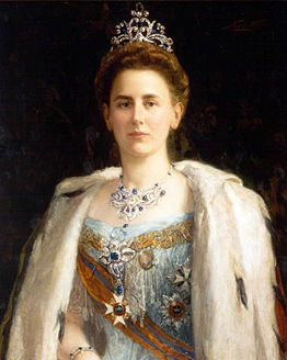 Portrait of Queen Wilhelmina circa 1898