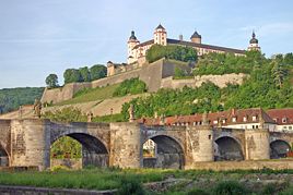 Fortress Marienberg with Old Main Bridge in the front