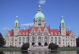 The New Town Hall in Hanover, built from 1901 to 1913.