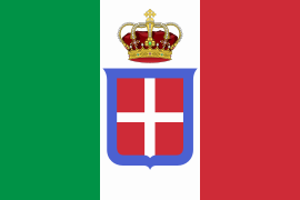 Flag of Italy (1861-1946) crowned.svg