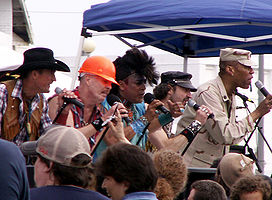 The Village People at Asbury Park, New Jersey, in 2006.