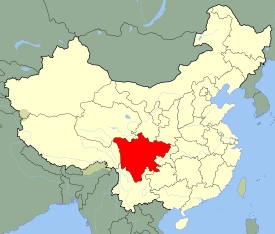 Szechuan is highlighted on this map