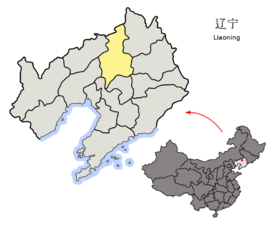 Location of Shenyang Prefecture within Liaoning