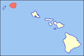 Map of Hawaii highlighting Kauai.svg