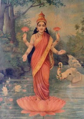 Lakshmi by Raja Ravi Varma.