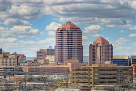 A view of downtown Albuquerque.