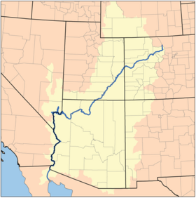 Map of the Colorado Watershed