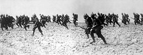 German infantry on the march on August 7, 1914.