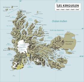 Location of Kerguelen Islands