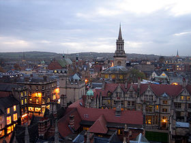 View of Oxford city centre