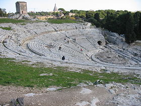 The Greek theatre of Syracuse.