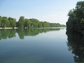 The river Isar near Munich.