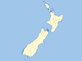 Map of New Zealand