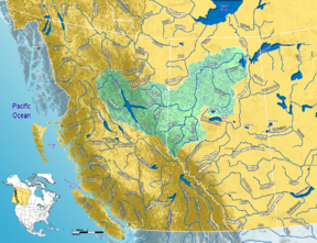 Peace River watershed in western Canada