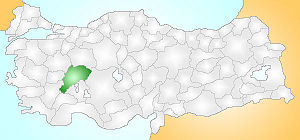 Location of Afyonkarahisar Province