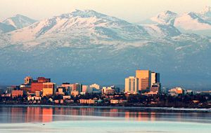 Downtown Anchorage Skyline in 2008