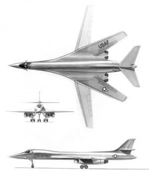 B-1A orthographic projection.