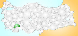 Location of Burdur Province