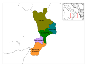 Provinces of Calabria.