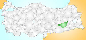 Location of Diyarbakır Province