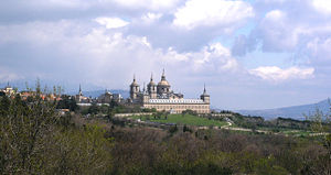 A distant view of El Escorial.