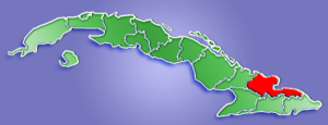 Location of Holguin Province in Cuba