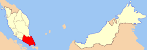 Location of Johor