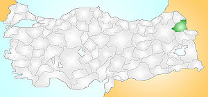 Location of Kars Province