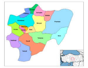 Districts of Kayseri