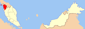 Location of Kedah