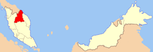 Location of Kelantan