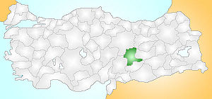 Location of Malatya Province