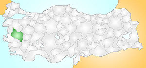 Location of Manisa Province