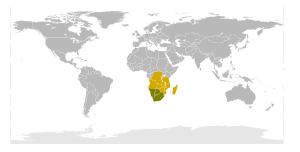 Location of the Southern African Development Community