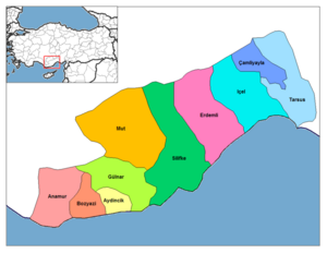 Districts of Mersin